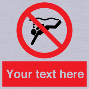 Custom prohibition No sub aqua diving